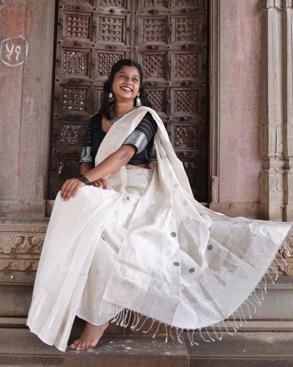 NARMADA LAHAR SILVER BORDER